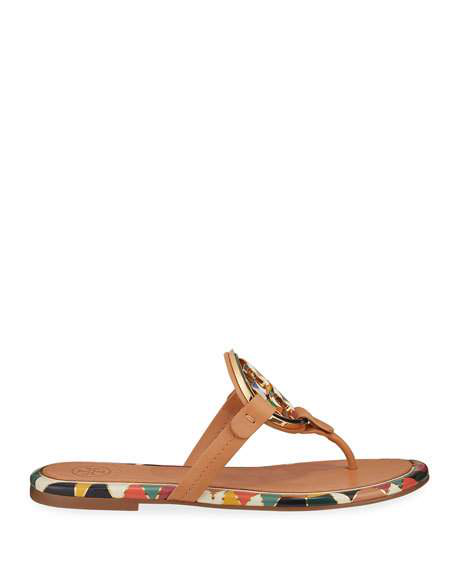 tory burch miller enamel sandals