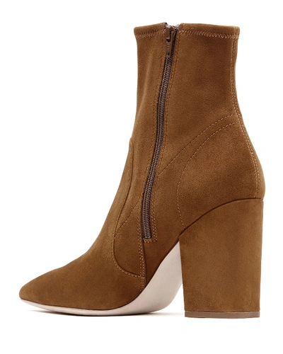 Shop Loeffler Randall Isla Suede Chunky-heel Boots In Brown