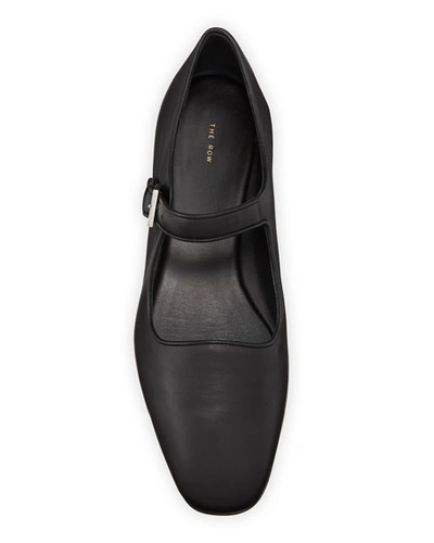 Shop The Row Ava Mary Jane Ballerina Flats In Black