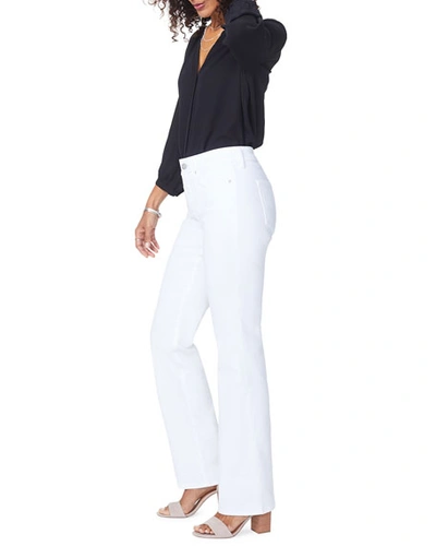 Shop Nydj Petite Barbara Boot-cut Jeans In Optic White