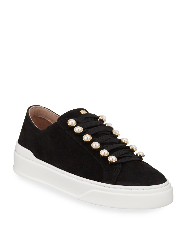 excelsa leather sneaker stuart weitzman