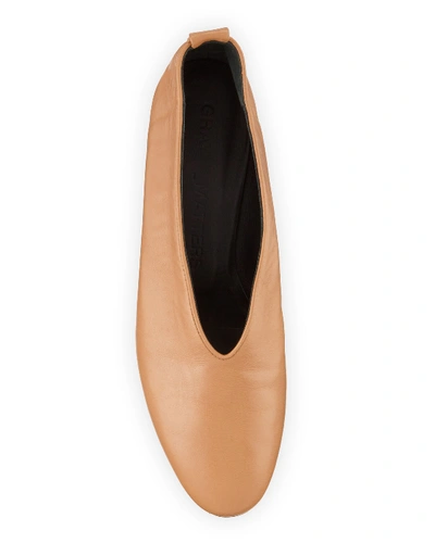 Shop Gray Matters Mildred Classica Leather Pumps In Camel
