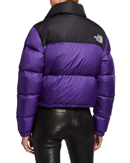 the north face purple puffer jacket