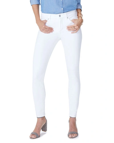 Shop Nydj Ami Cropped Skinny Jeans In Optic White