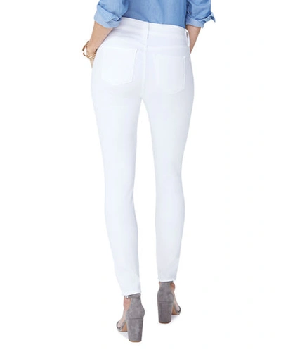 Shop Nydj Ami Cropped Skinny Jeans In Optic White