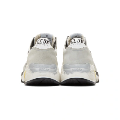 Shop Golden Goose Grey Running Sole Sneakers