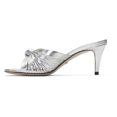 Shop Gucci Silver Crawford Sandals In 8106 Argent