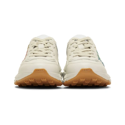 Gucci Rhyton Metallic Logo-print Leather Sneakers