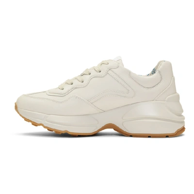 Gucci Rhyton Metallic Logo-print Leather Sneakers