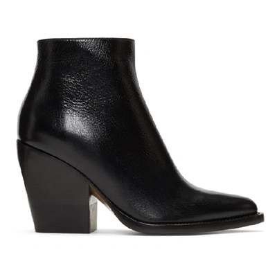 Shop Chloé Chloe Black Rylee Ankle Boots In 001 Black