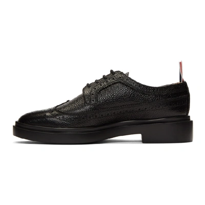 Shop Thom Browne Black Classic Longwing Brogues In 001 Black