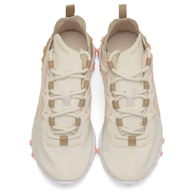 Nike React Element 55 Neoprene, Faux Leather And Mesh Sneakers In 007 Phantor