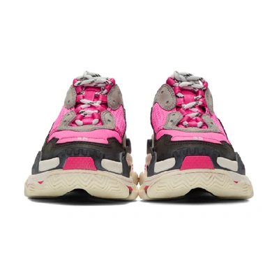 Shop Balenciaga Pink Triple S Sneakers In 6470 Pink G