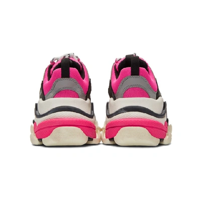 BALENCIAGA 粉色 TRIPLE S 运动鞋