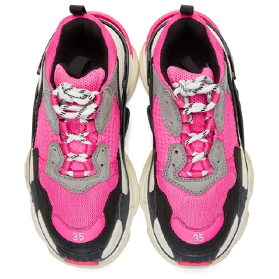 Shop Balenciaga Pink Triple S Sneakers In 6470 Pink G