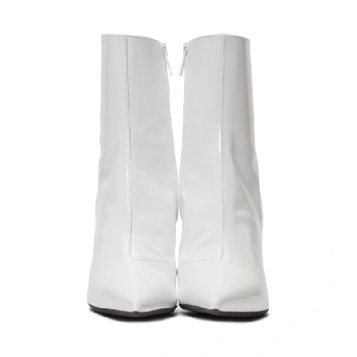 Shop Misbhv White Vinyl Slicer Boots