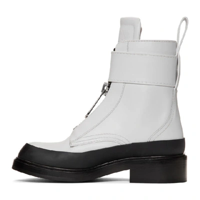 Shop Chloé White Roy Ankle Boots