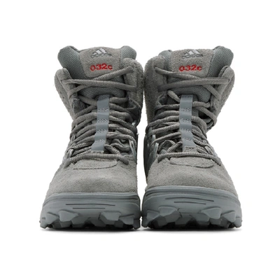 032c Grey Adidas Edition Gsg-9high Top Sneaker In Dark Grey