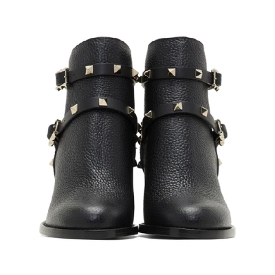 VALENTINO 黑色 VALENTINO GARAVANI ROCKSTUD 踝靴