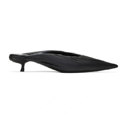 Shop Balenciaga Black Knife Mules In 1000 Black