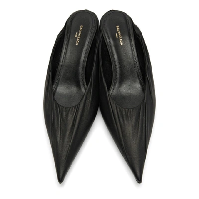 Shop Balenciaga Black Knife Mules In 1000 Black