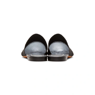 Shop Givenchy Black Glitter Bedford Mules In 001 Black