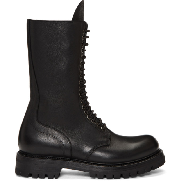 rick owens army boots