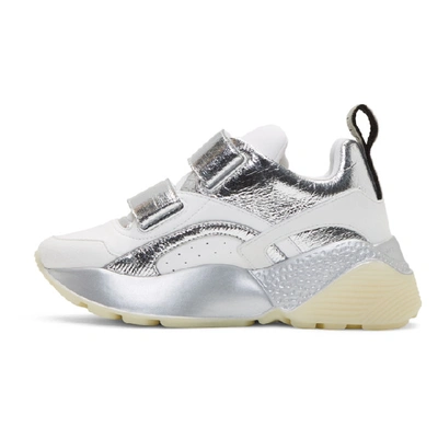 Shop Stella Mccartney White And Silver Eclypse Sneakers In 9029 Wh/sil