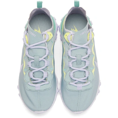 Shop Nike Blue React Element 55 Sneakers In 301 Oceanam