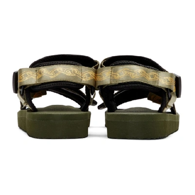 Shop Aries Green Suicoke Edition Depa Cab Sandals