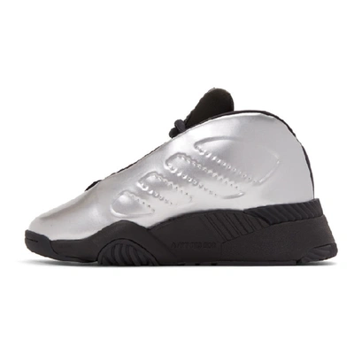 Shop Adidas Originals By Alexander Wang Silver Futureshell Sneakers In Platin Meta