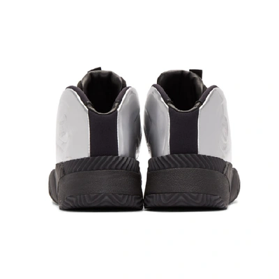 Shop Adidas Originals By Alexander Wang Silver Futureshell Sneakers In Platin Meta