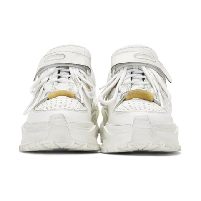 Shop Maison Margiela White Retro Fit Chunky Sneakers