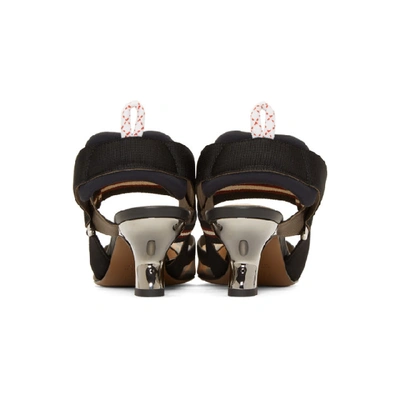 Shop Fendi Black 'forever ' Colibri 55 Slingback Heels In F1otr Black