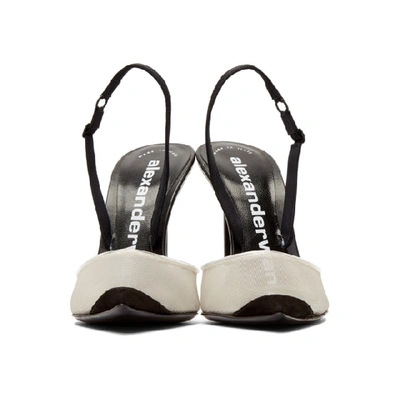 Alexander Wang Alix Mesh And Suede Slingback Pumps