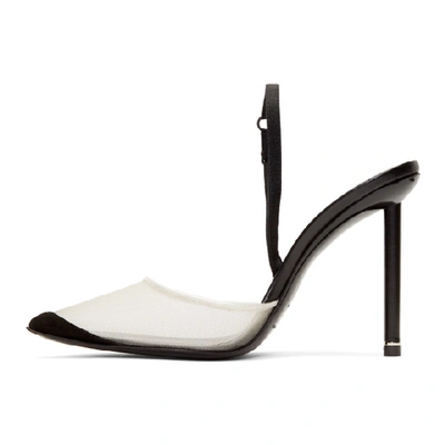 Shop Alexander Wang Black Mesh Alix Heels