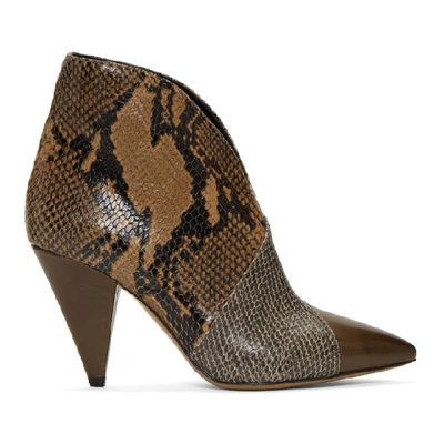 Shop Isabel Marant Taupe Archenn Boots In Taupe/camel