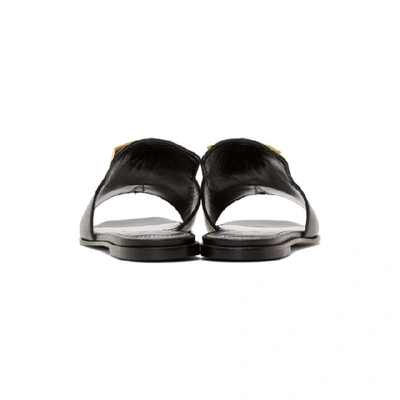 Shop Givenchy Black 4g Flat Mules