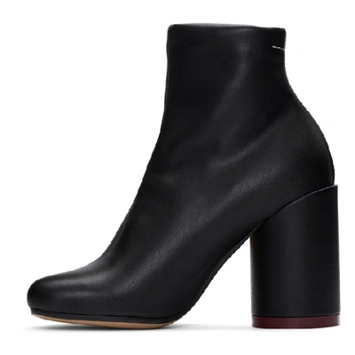 Shop Mm6 Maison Margiela Black Toe Boots In T8013 Black