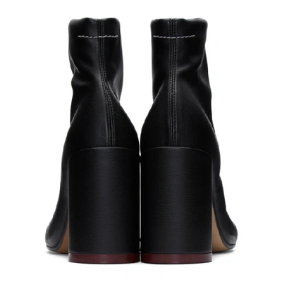 Shop Mm6 Maison Margiela Black Toe Boots In T8013 Black