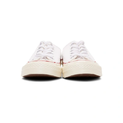 Shop Converse White Chuck 70 Low Sneakers In White/garne