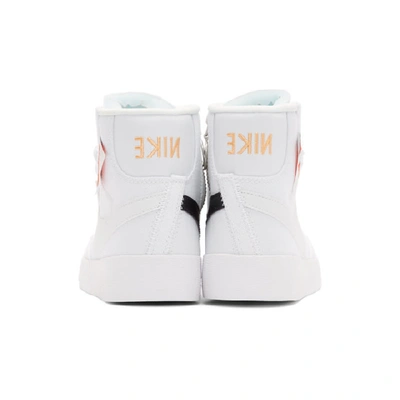 Shop Nike White Blazer Mid Rebel Sneakers