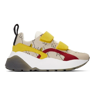 Shop Stella Mccartney Beige And Yellow The Beatles Edition Submarine Eclypse Sneakers In 9539 Owht