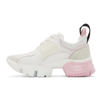 Shop Givenchy Pink And White Basse Jaw Sneakers In 149 Pink