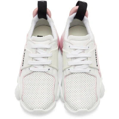 Shop Givenchy Pink And White Basse Jaw Sneakers In 149 Pink