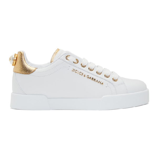 dolce gabbana white shoes