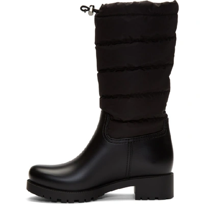 Shop Moncler Black Ginette Boots In 999 Black