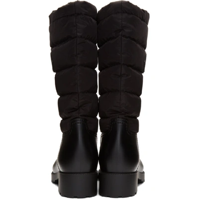Shop Moncler Black Ginette Boots In 999 Black