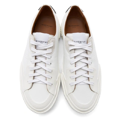 Shop Givenchy White Basket Tennis Light Sneakers In 100 White