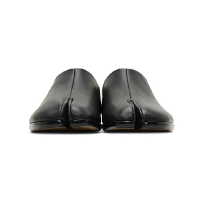 Shop Maison Margiela Black Tabi Babouche Loafers In T8013 Black